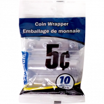 COIN WRAPPERS NICKEL PLASTIC 10/PK