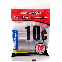 Selectum Plastic Coin Wrappers 10¢ 10/pkg