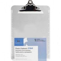 PLASTIC CLIPBOARD CLEAR 9x12