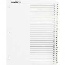 Business Source Quick Index Dividers 1-31 White