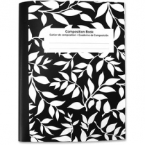 Sparco Composition Notebook 7-1/2" x 10" Leaf Cover