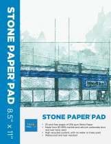 Island Blue Stone Paper Sketchbook 8-1/2" x 11"