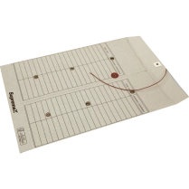 Supremex Interdepartment Poly Envelopes Button and String 10"x13" Bilingual Natural Kraft 100/box