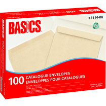 Basics® Catalogue Envelopes Natural Kraft 10" x 13" 100/pkg