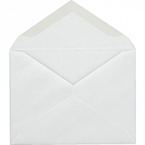 Supremex Invitation Envelopes V-Flap #5 4-3/8” x 5-1/2” 24 lb White 100/box