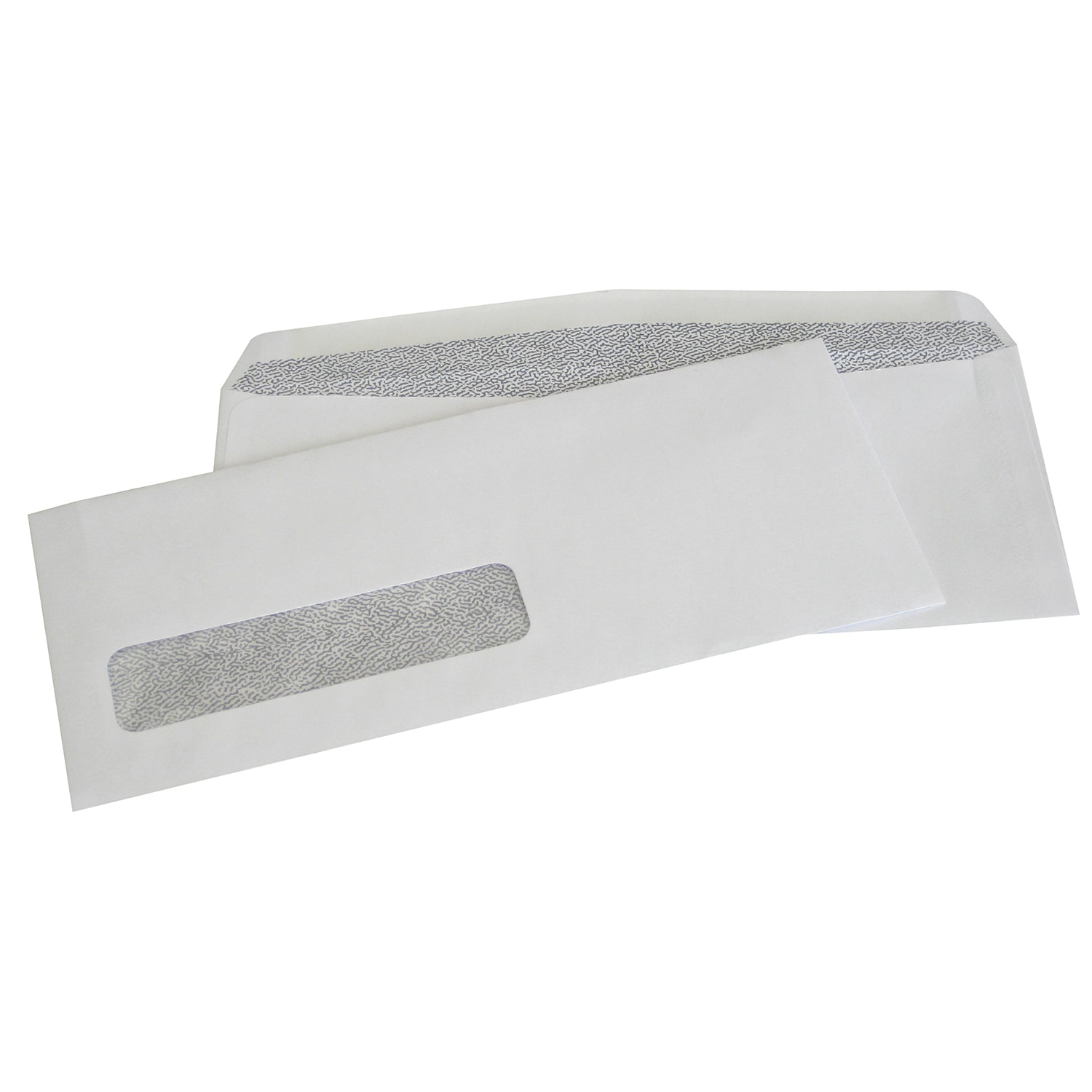 Window Envelopes Open Side White Wove with Artline Security Tint, #10,  100/package Monk Office