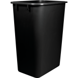 Storex® Large Wastebasket 39 L Black