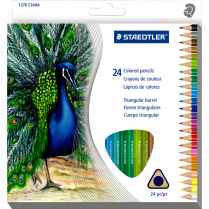 Staedtler® Triangular Coloured Pencils Assorted Colors 24/pkg