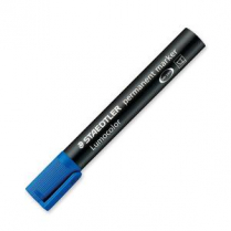 Staedtler® Lumocolor® Dry Safe Permanent Marker Chisel Tip Blue