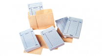 Self-Adhesive Library Card Pockets 3-1/2" x 3-3/4" Manila 500/box