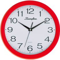 Swingline® Fashion Wall Clock 12" Red