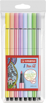 Stabilo Pen 68 Assorted Pastel Colours Pens 8/pack