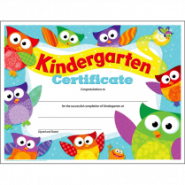 Trend® PK-K Certificates & Diplomas Kindergarten Certificate Owl-Stars!® 8-1/2" x 11" 30/pkg