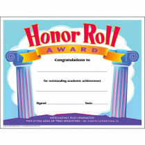 Trend® Colourful Classics Honor Roll Award Certificates 8-1/2" x 11" 30/pkg