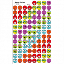 Trend® superSpots® Happy Smiles Stickers 800/pkg