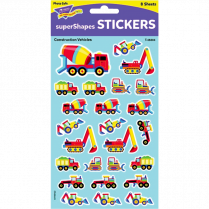 Trend® superShapes Construction Vehicles Stickers 200/pkg