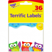 Trend® Terrific Labels™ Owl-Stars!® 36/pkg
