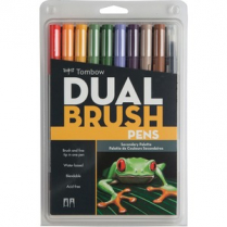 Tombow Dual Brush Pens Secondary Colours 10/pkg