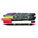 Tombow Dual Brush Pens Assorted Bright Colours 10/pkg