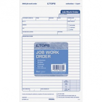 TOPS 3-Part Job Work Order Forms 5-1/2" x 8-1/2" 50/pkg