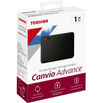 Toshiba Canvio Advance Portable Hard Drive 1TB Black
