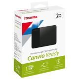 Toshiba Canvio® Ready Portable Hard Drive 2TB Black