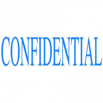 STAMP CONFIDENTIAL SELF-INKING