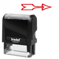 Trodat® Printy 4911 Self-Inking Message Stamp Red Arrow