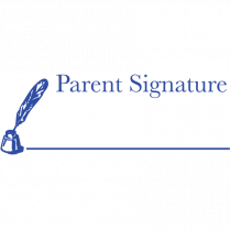 Trodat® Printy 4911 Self-Inking Message Stamp Parent Signature