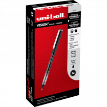 uni-ball® Vision™ Roller Pens 1.0mm Black 12/box