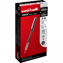 uni-ball® Vision™ Roller Pens 1.0mm Red 12/box