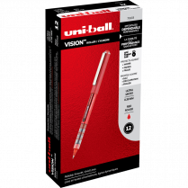 uni-ball® Vision™ Roller Pens 0.38mm Red 12/box