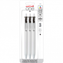 uni-ball® ONE Retractable Gel Pens 0.7 mm Black 3/pkg