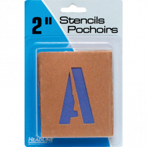 Headline® Stencils Gothic Letters and Numbers 2"