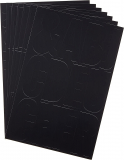 Headline Stick-on Gothic Letters 4" Black