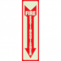 Headline® Glow in the Dark Fire Extinguisher Sign English