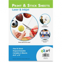 EZ art Print & Stick Sheets 8-1/2" x 11" 6/pkg
