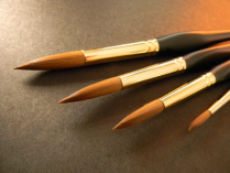 Heinz Jordan Series 172 Synthetic Kolinsky Watercolour Paint Brushes - Round - Various Sizes