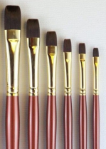 Heinz Jordan Series 940B Aquatec Oil & Acrylic Brushes - Bright - Various Sizes