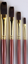 Heinz Jordan Series 940F Aquatec Oil & Acrylic Brush - Flat - Various Sizes
