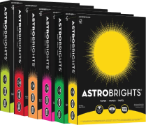 Astrobrights® 24lb Coloured Paper 8-1/2" x 11" 500/pkg - Various Colours