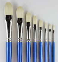 Heinz Jordan Series 11 Finest Hog Bristle Oil & Acrylic Paint Brushes - Filbert - Various Sizes