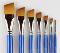 Heinz Jordan Series 725 Gold Sable Watercolour Paint Brushes - Angular - Various Sizes