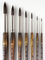 Heinz Jordan Kazan Gold Watercolour Paint Brushes - Round - Various Sizes
