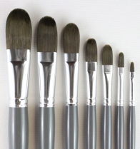 Heinz Jordan Mightlon Series 6400KF Oil & Acrylic Paint Brushes - Filbert - Various Sizes