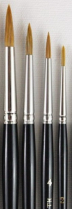Heinz Jordan Series 550 Sabeline Watercolour Paint Brushes - Round - Various Sizes