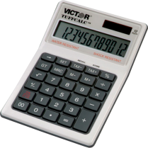 Victor® TuffCalc™ Water and Shock-Resistant Dual Power Calculator
