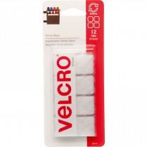 Velcro® Sticky Back™ Fasteners 7/8" Squares 12/pkg