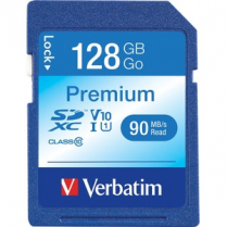 MEMORY CARD SDXC PREMIUM 128GB CLASS 10 VERBATIM