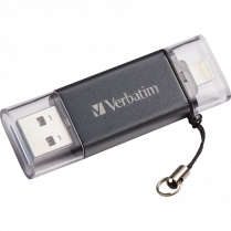 Verbatim® Store 'n' Go Dual USB 3.0 Flash Drives for Apple Lightning Devices 32 GB